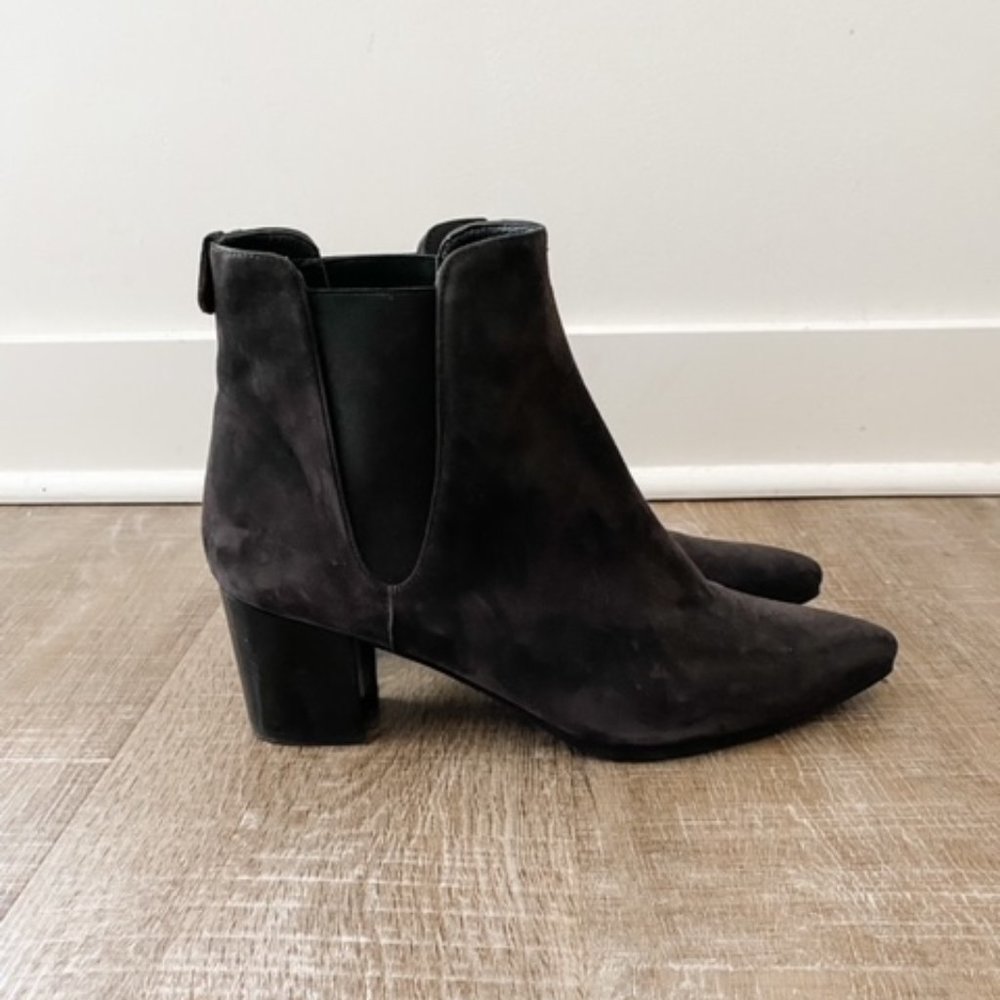 Stuart Weitzman Suede Booties WORN ONCE!